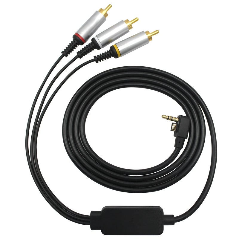 OSTENT TV AV Video RCA Composite Cable Cord for Sony PSP 2000 Console - Image 1
